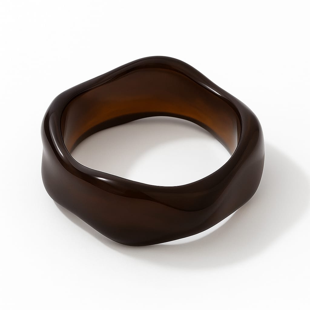 Set 3 Bracciali Rigidi Effetto Resina - immagine 3