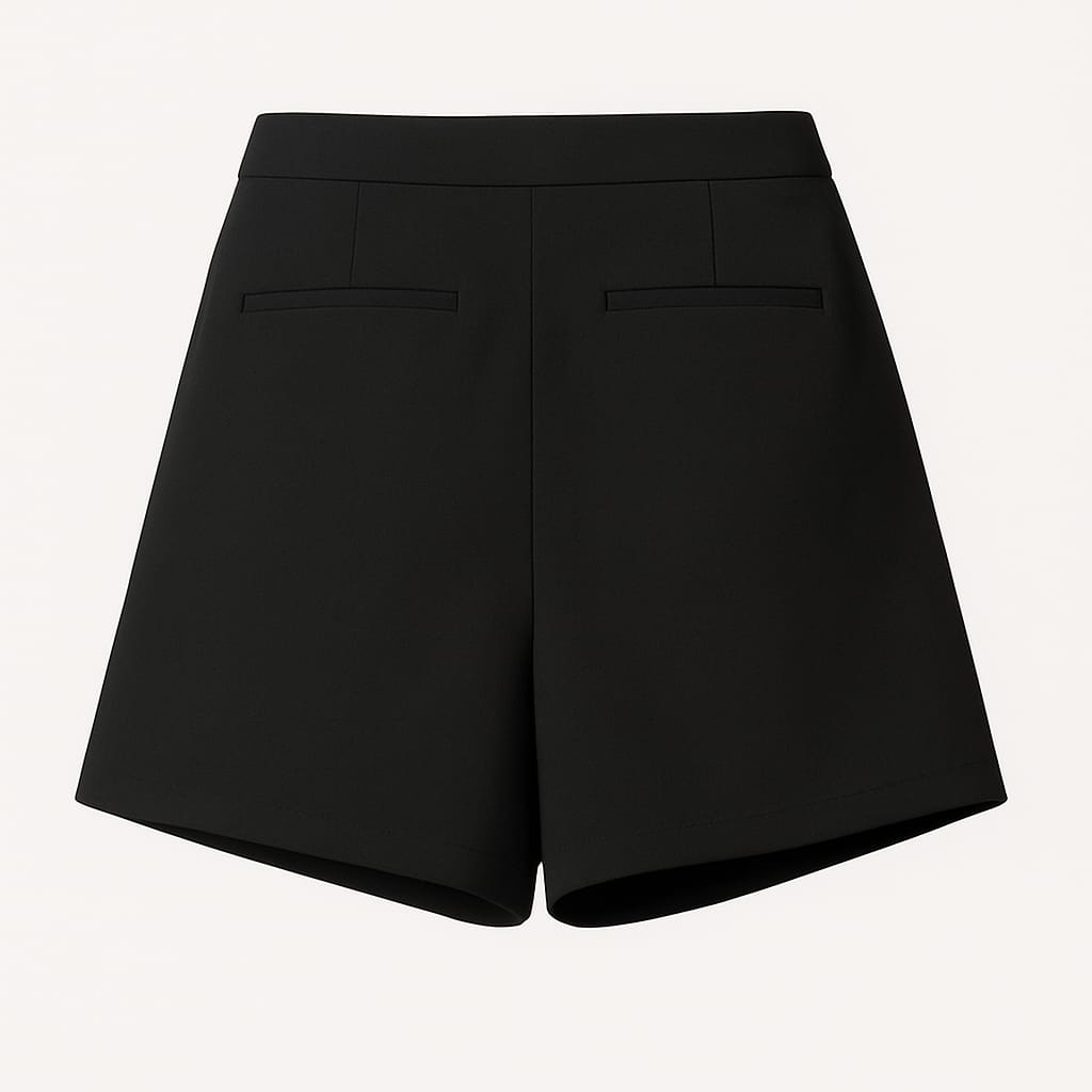 Completo nero giacca cropped e gonna corta - immagine 5