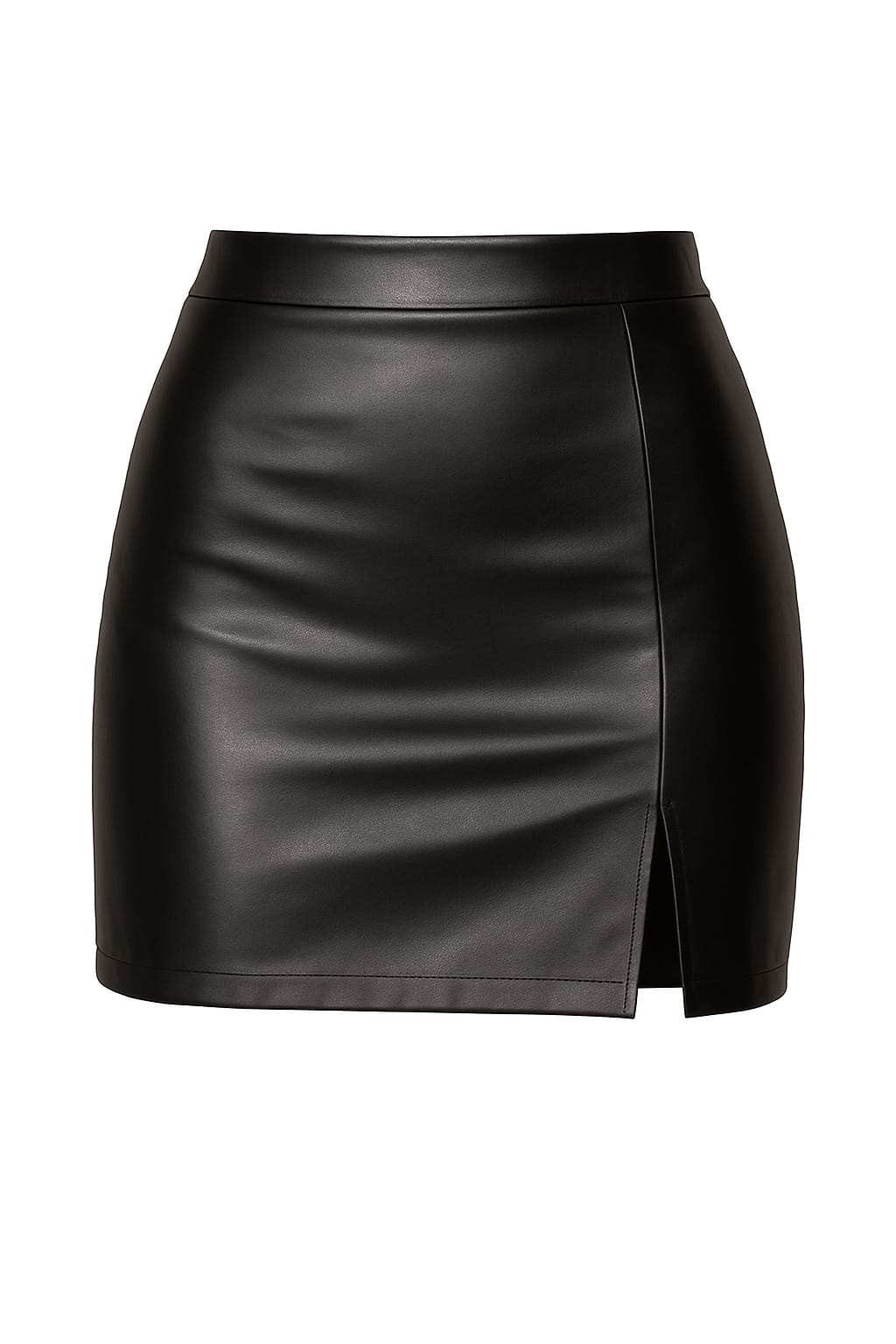 Short Eleganti in Semi pelle Nero