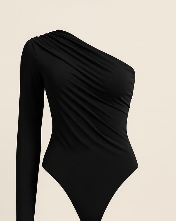Body monospalla Nero - Elegante e versatile