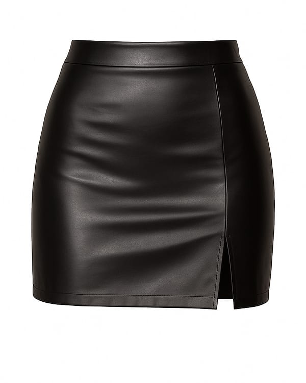 Short Eleganti in Semi pelle Nero