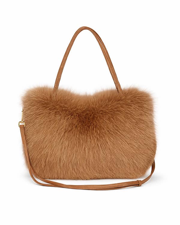 Borsa Morbida in Eco-Pelliccia con Tracolla – Accessorio Elegante e Versatile
