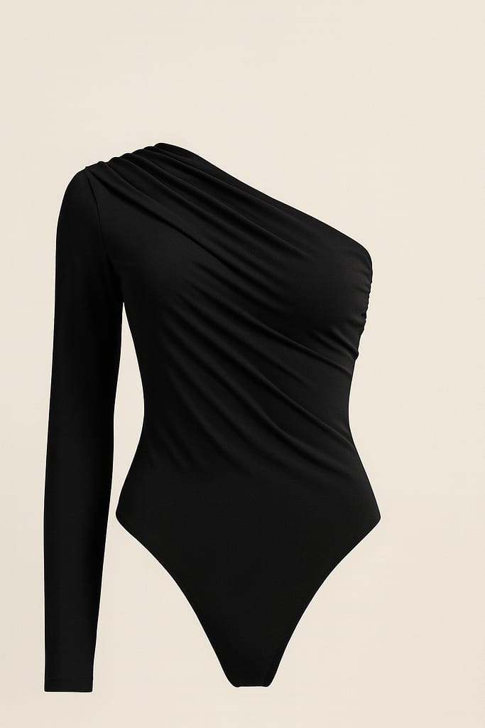 Body monospalla Nero - Elegante e versatile