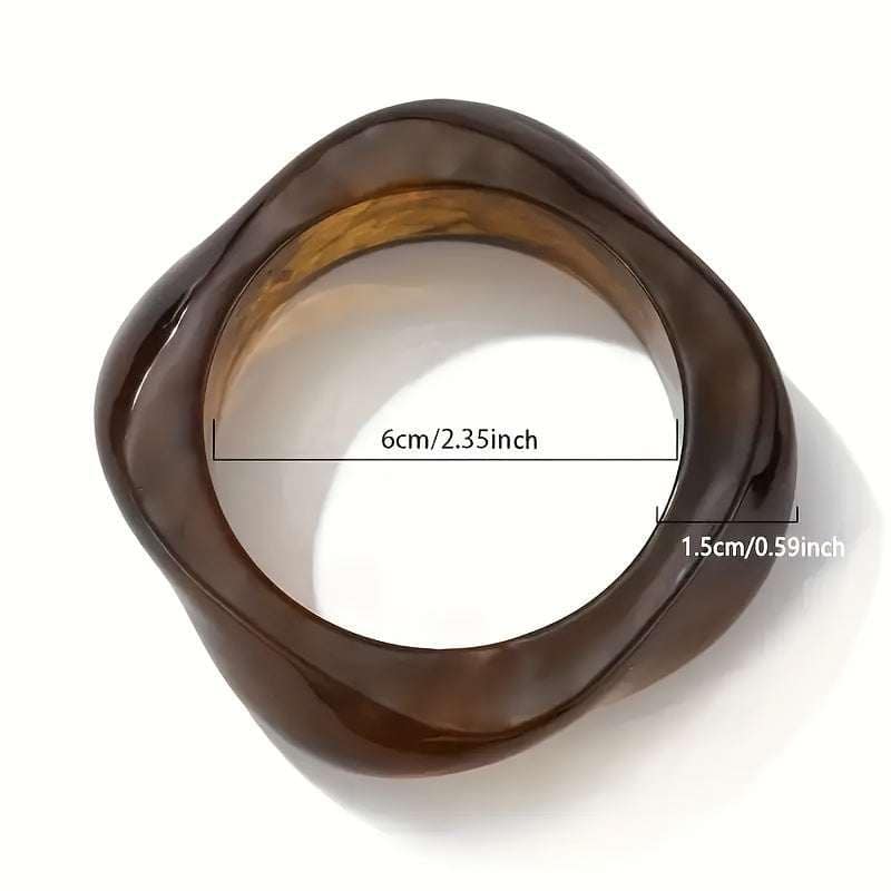 Set 3 Bracciali Rigidi Effetto Resina - immagine 5